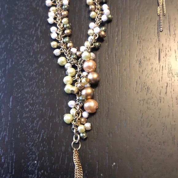 Cookie Lee Jewelry Cookie Leepearl And Bead Necklace Earring Set